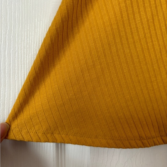 Forever21 Long Sleeve Knit Mustard Yellow Dress - Picture 12 of 15